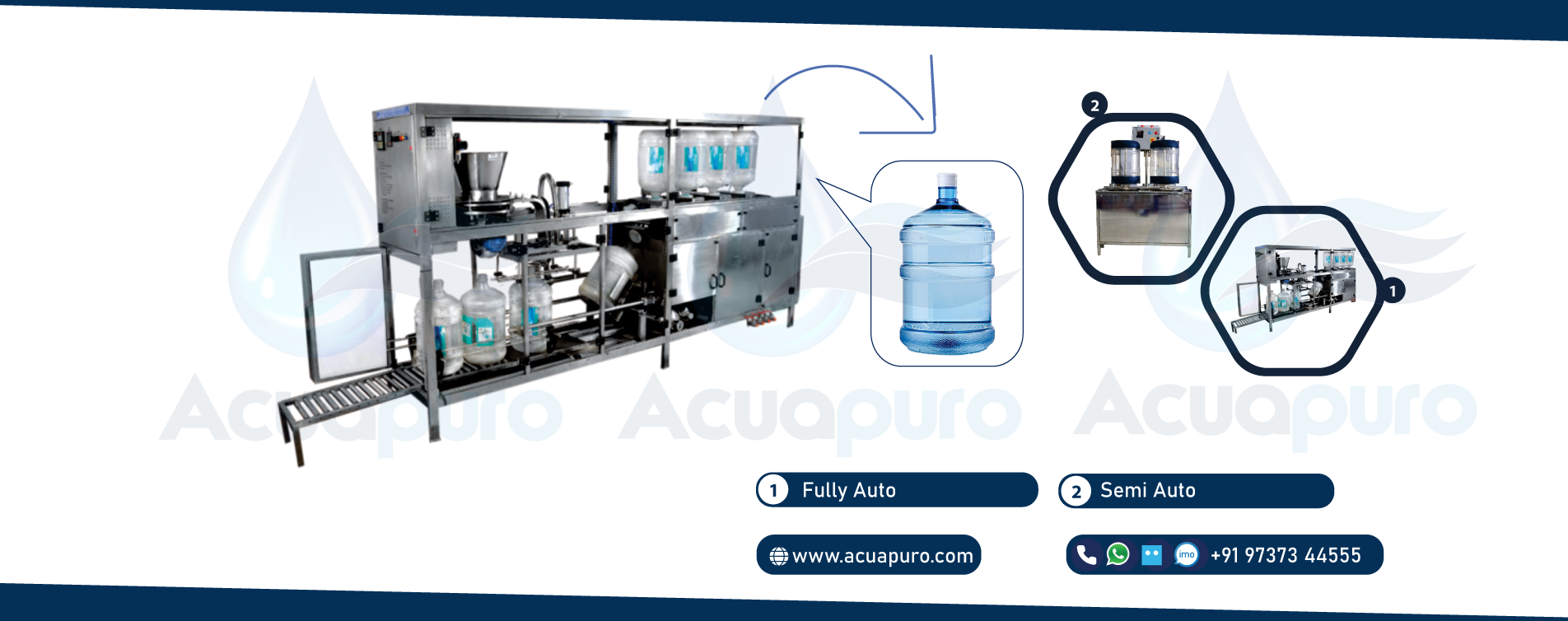 Slider 7 - Jar Washing & Filling Machine - Acuapuro Water India