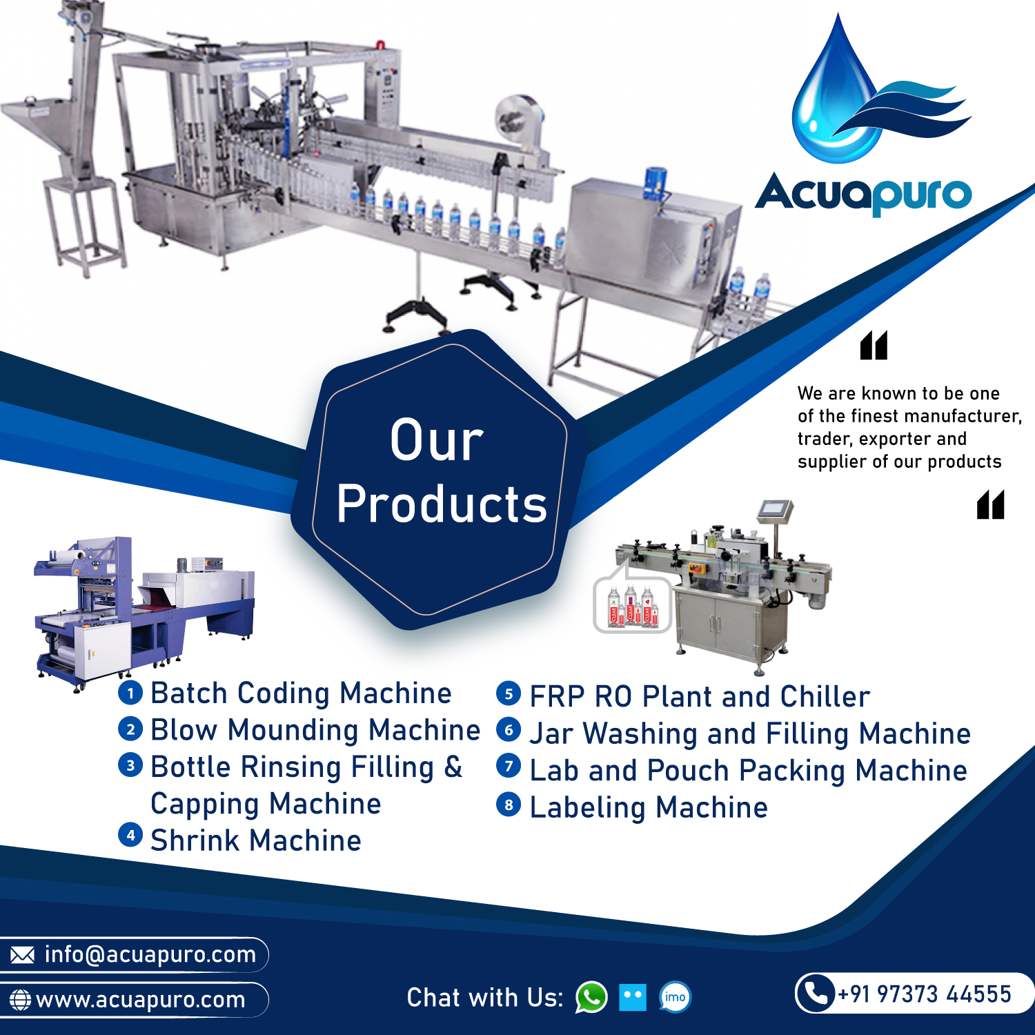 Packaged Drinking Water Machine & Water Treatment Plant Manufacturer in Ahmedabad, Gujarat, India