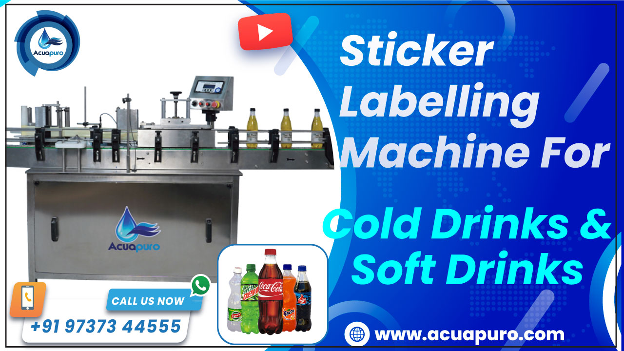 Sticker Labeling Machine For Cold Drinks Bottle in Ahmedabad