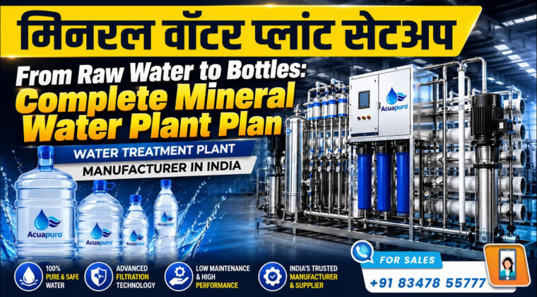 From Raw Water to Bottles: Complete Mineral Water Plant Plan India